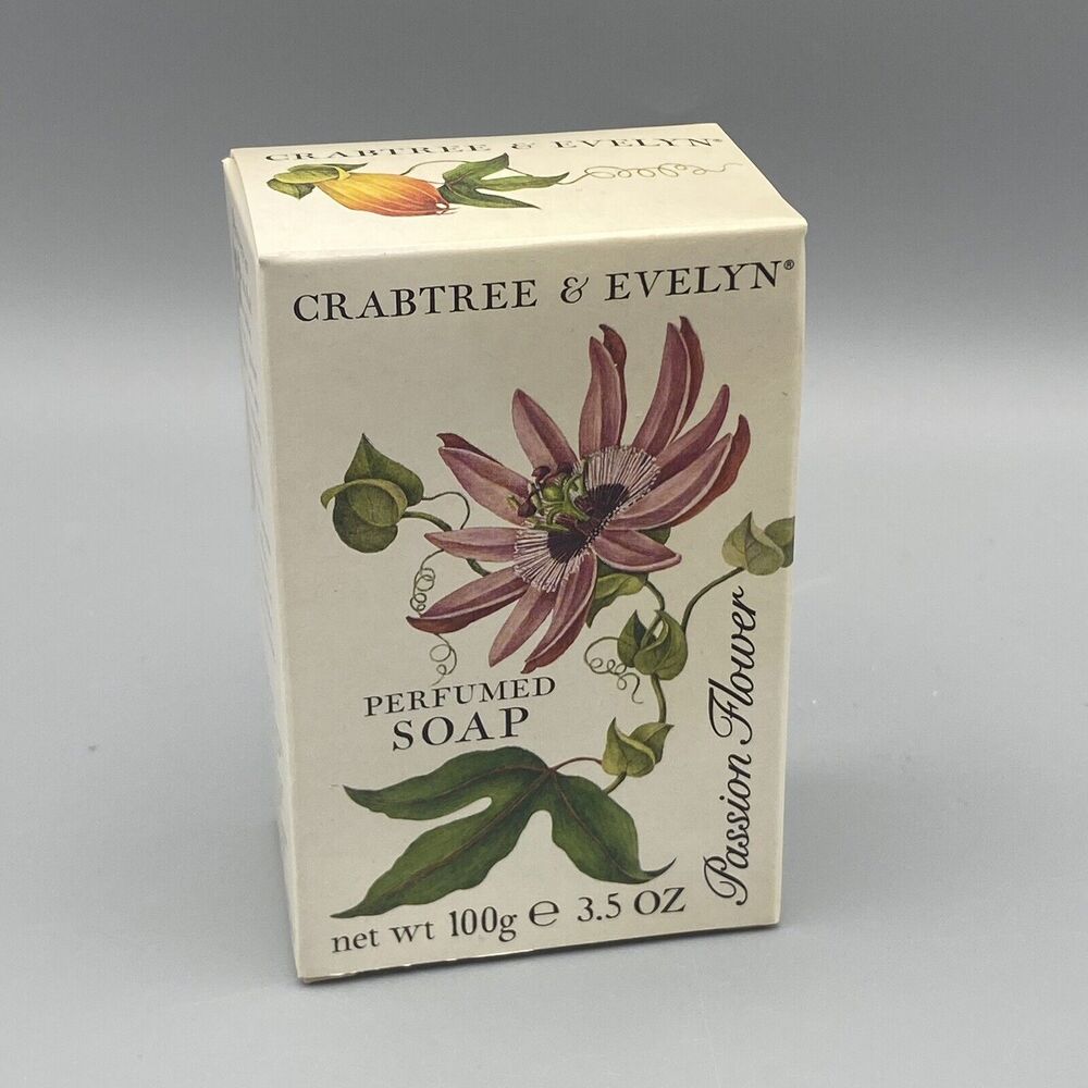 Crabtree & Evelyn PASSION FLOWER‎ Soap Bar 3.5 OZ Vintage New in Box